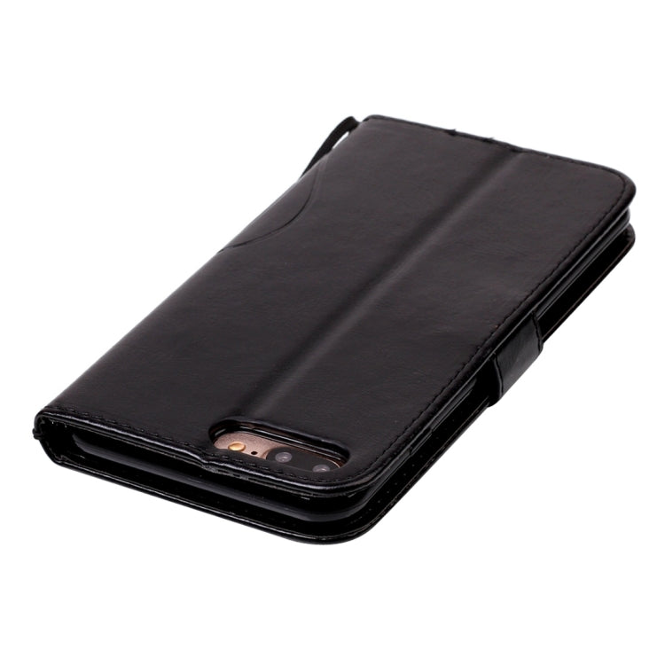 For iPhone 8 Plus & 7 Plus   Heart Diamond Encrusted Flowers Embossing Horizontal Flip Leather Case with Holder & Card Slots & Wallet & Lanyard