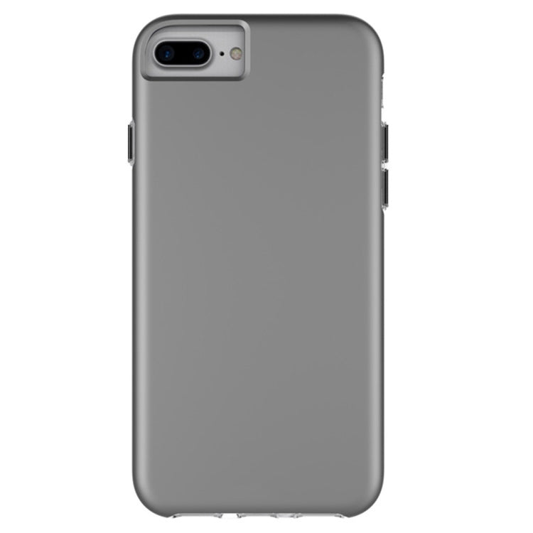 For iPhone 8 Plus & 7 Plus PC + TPU Chrome Plated Press Button Protective Back Cover Case