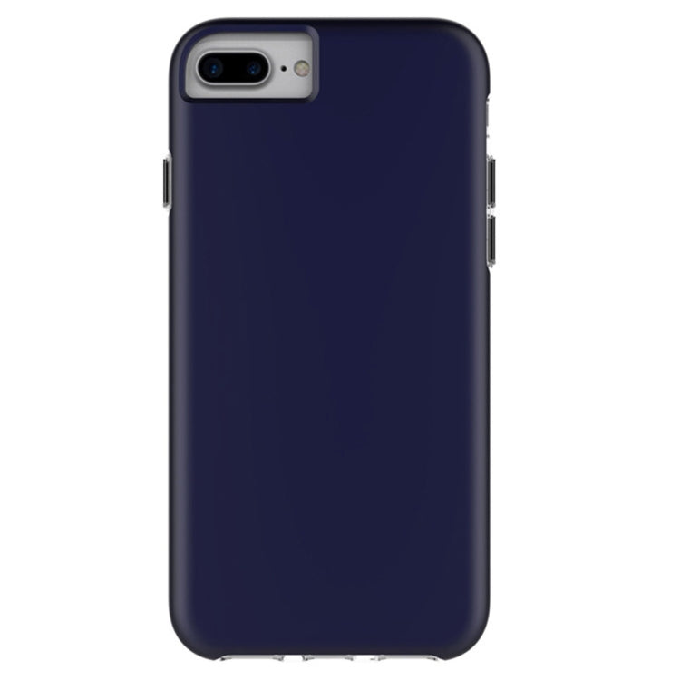 For iPhone 8 Plus & 7 Plus PC + TPU Chrome Plated Press Button Protective Back Cover Case