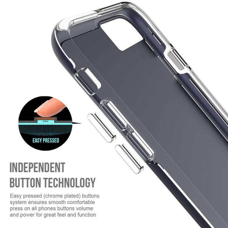 For iPhone 8 Plus & 7 Plus PC + TPU Chrome Plated Press Button Protective Back Cover Case