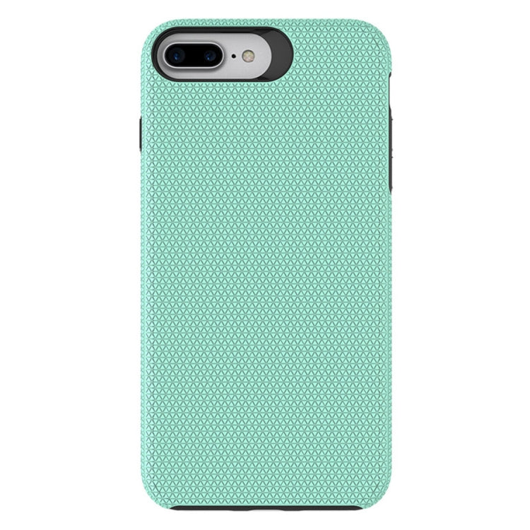 For iPhone 8 Plus & 7 Plus PC + TPU Chrome Plated Press Button Anti-slip Protective Back Cover Case