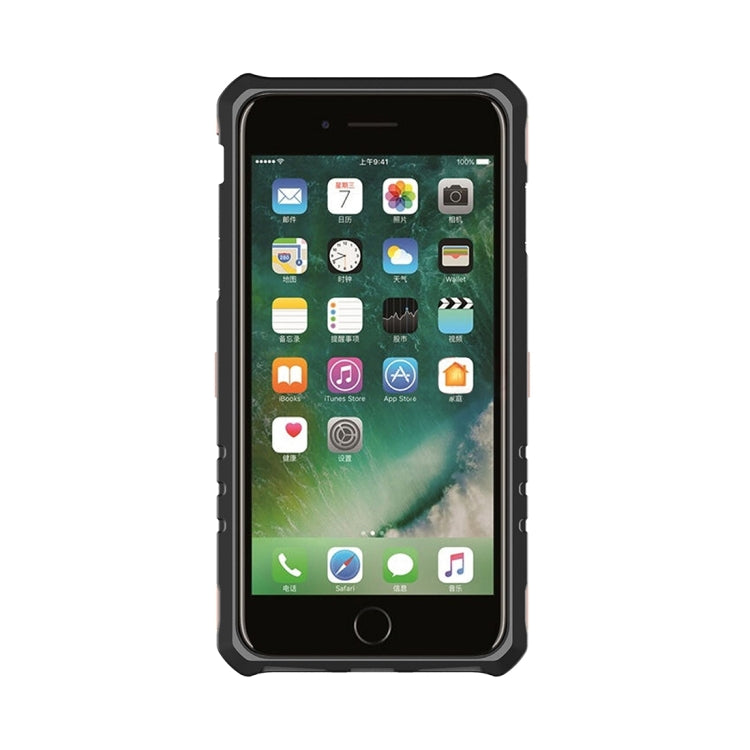 For iPhone 8 Plus & 7 Plus   Gearwheel Style TPU + PC Multi-function Outdoor Sports Protective Back Cover Case With 360 Degree Rotatable Holder & Armband