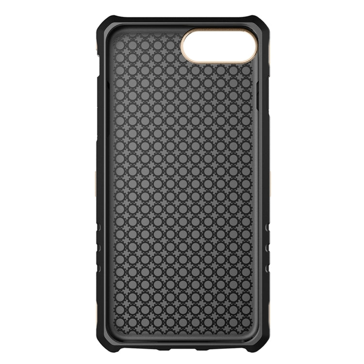 For iPhone 8 Plus & 7 Plus   Gearwheel Style TPU + PC Multi-function Outdoor Sports Protective Back Cover Case With 360 Degree Rotatable Holder & Armband