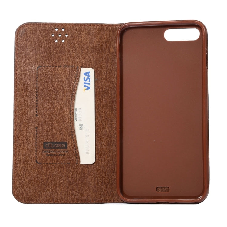 For iPhone 8 Plus / 7 Plus Crazy Horse Texture Auto Closed Horizontal Flip Leather Case with Holder & Card Slots & Wallet