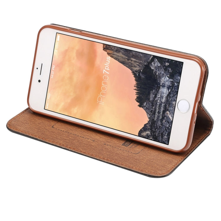 For iPhone 8 Plus / 7 Plus Crazy Horse Texture Auto Closed Horizontal Flip Leather Case with Holder & Card Slots & Wallet