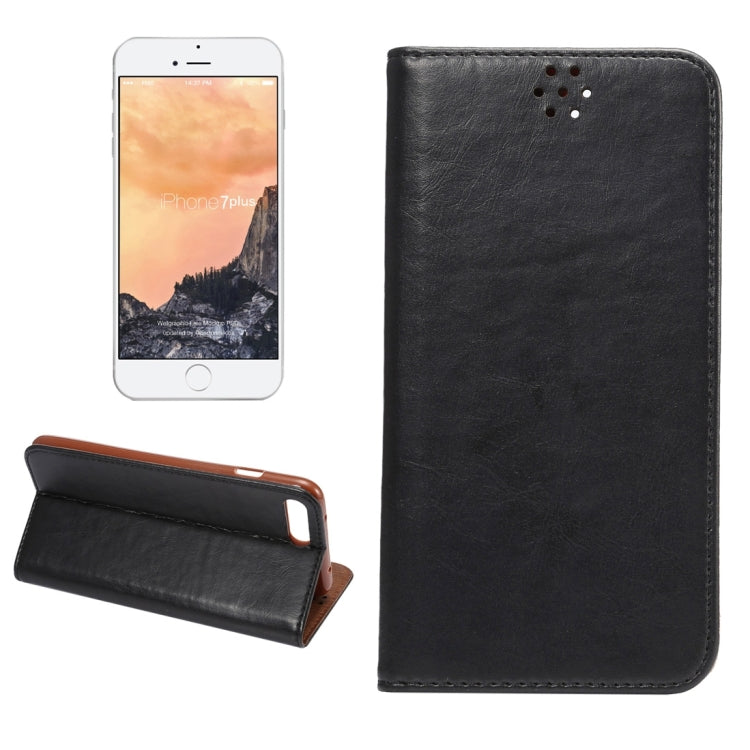 For iPhone 8 Plus / 7 Plus Crazy Horse Texture Auto Closed Horizontal Flip Leather Case with Holder & Card Slots & Wallet