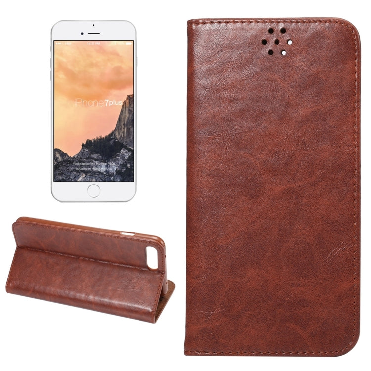 For iPhone 8 Plus / 7 Plus Crazy Horse Texture Auto Closed Horizontal Flip Leather Case with Holder & Card Slots & Wallet