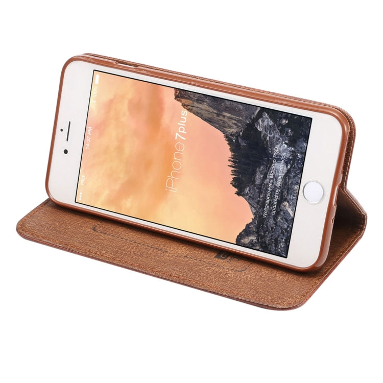 For iPhone 8 Plus / 7 Plus Crazy Horse Texture Auto Closed Horizontal Flip Leather Case with Holder & Card Slots & Wallet