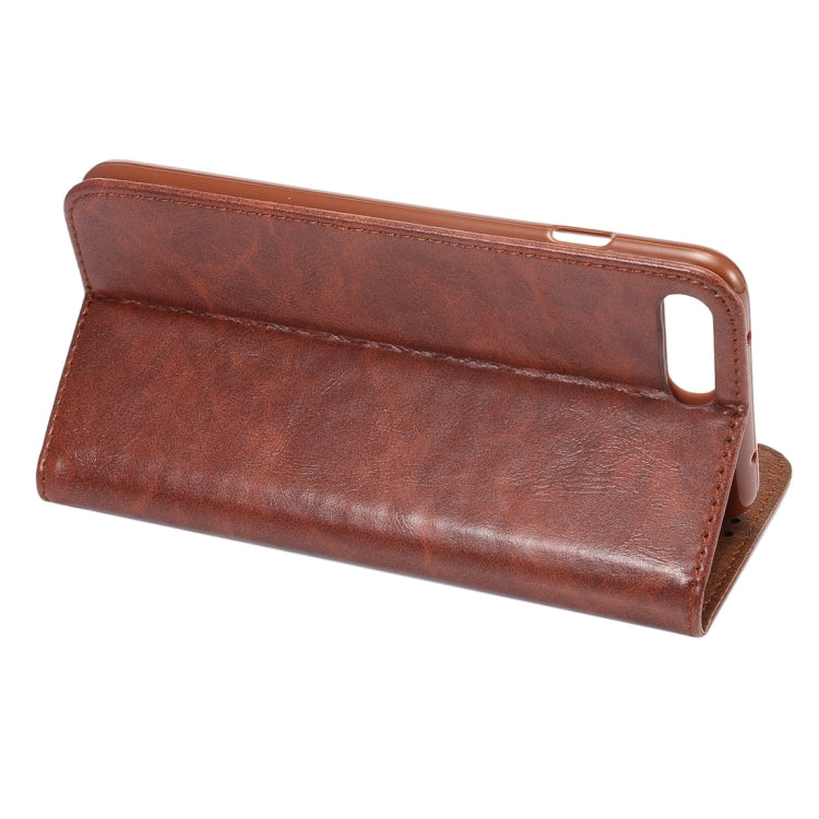 For iPhone 8 Plus / 7 Plus Crazy Horse Texture Auto Closed Horizontal Flip Leather Case with Holder & Card Slots & Wallet