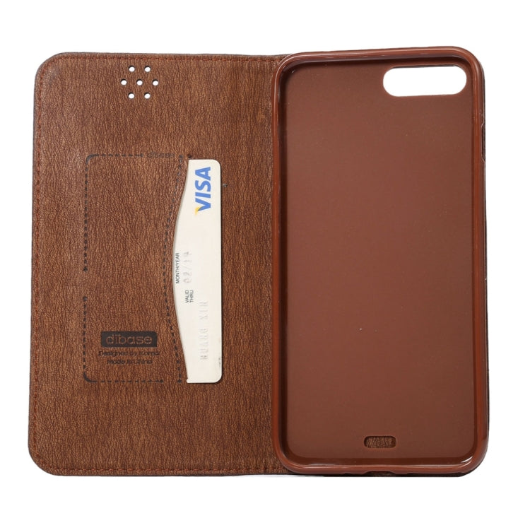 For iPhone 8 Plus / 7 Plus Crazy Horse Texture Auto Closed Horizontal Flip Leather Case with Holder & Card Slots & Wallet