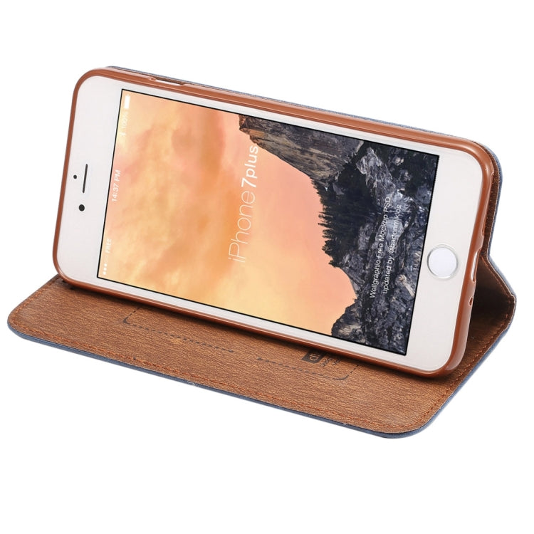 For iPhone 8 Plus / 7 Plus Crazy Horse Texture Auto Closed Horizontal Flip Leather Case with Holder & Card Slots & Wallet