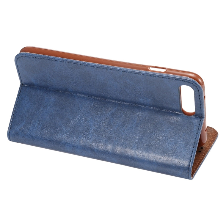 For iPhone 8 Plus / 7 Plus Crazy Horse Texture Auto Closed Horizontal Flip Leather Case with Holder & Card Slots & Wallet