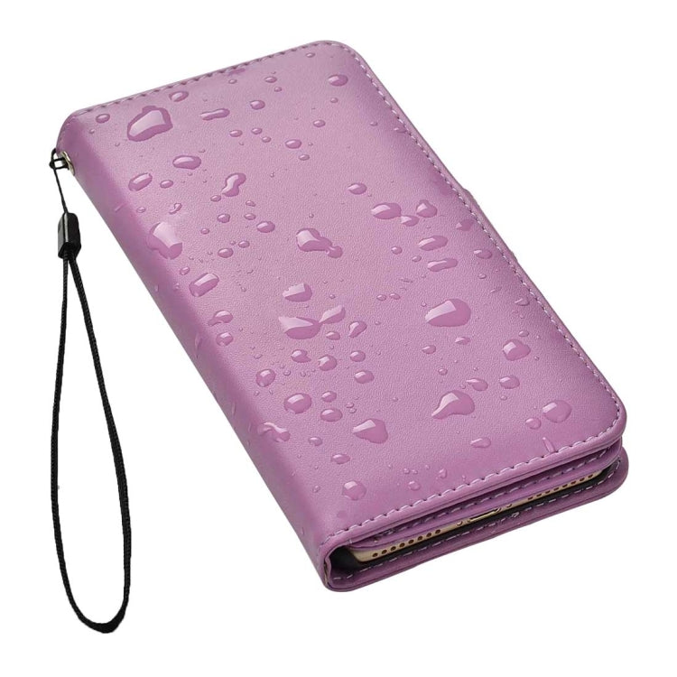 For iPhone 8 Plus & 7 Plus   Plain Weave Texture Horizontal Flip Leather Case with Card Slots & Wallet & Lanyard