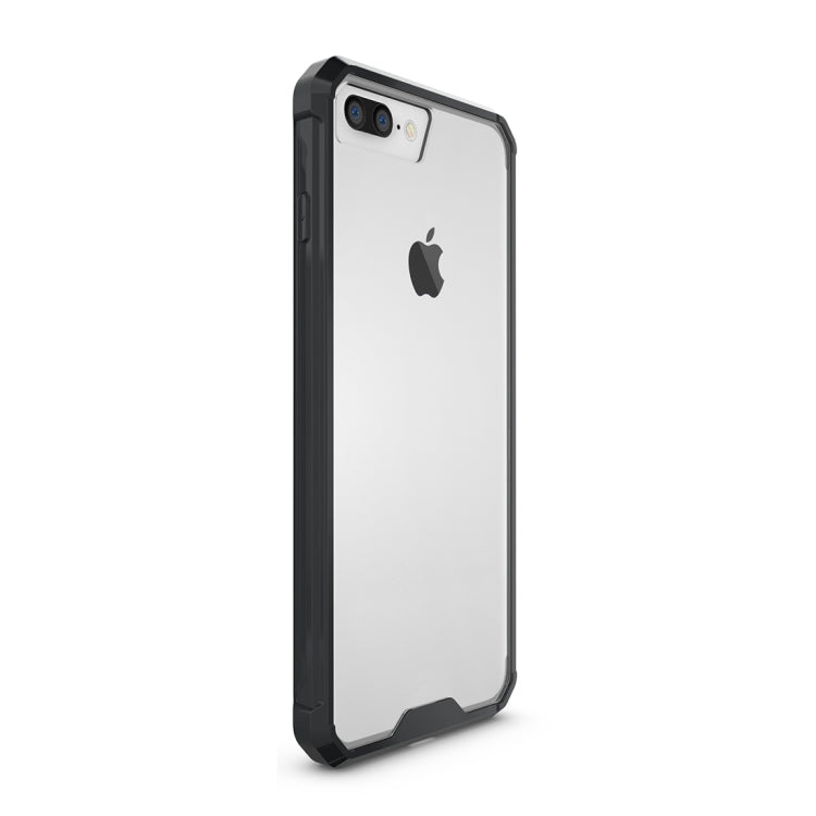 For iPhone 8 Plus & 7 Plus   Shockproof Acrylic + TPU Transparent Armor Protective Case