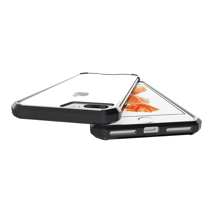 For iPhone 8 Plus & 7 Plus   Shockproof Acrylic + TPU Transparent Armor Protective Case