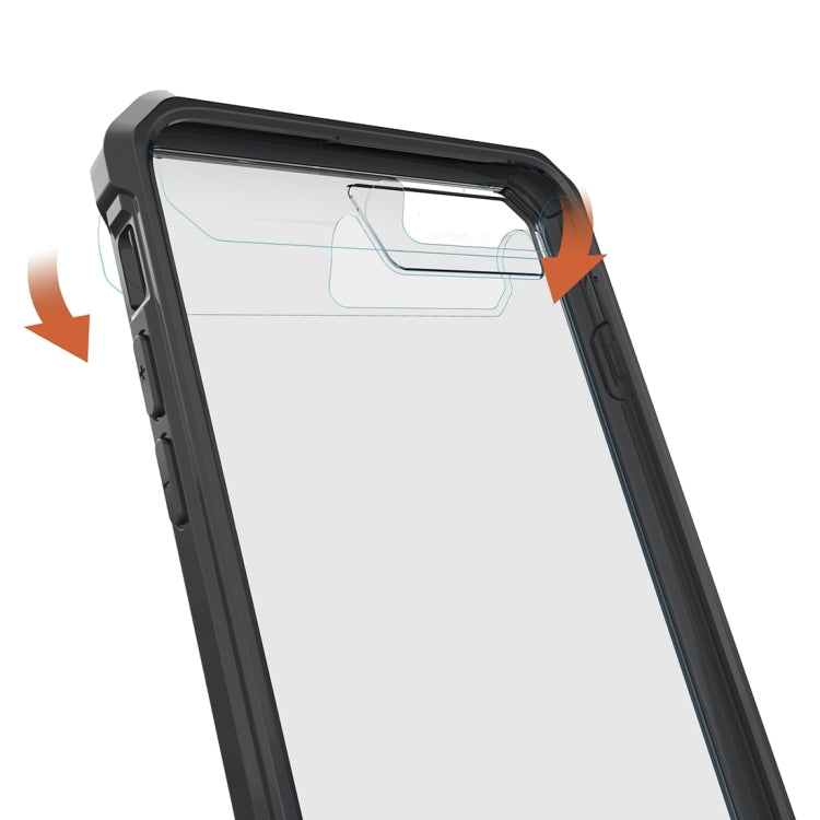 For iPhone 8 Plus & 7 Plus   Shockproof Acrylic + TPU Transparent Armor Protective Case