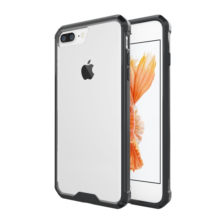 For iPhone 8 Plus & 7 Plus   Shockproof Acrylic + TPU Transparent Armor Protective Case
