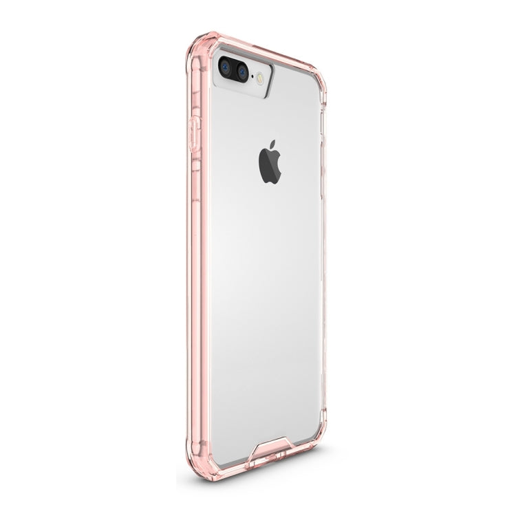 For iPhone 8 Plus & 7 Plus   Shockproof Acrylic + TPU Transparent Armor Protective Case