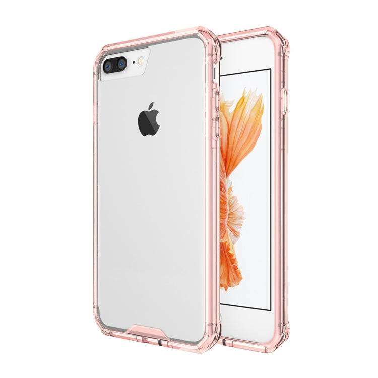 For iPhone 8 Plus & 7 Plus   Shockproof Acrylic + TPU Transparent Armor Protective Case