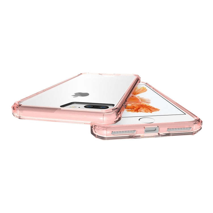 For iPhone 8 Plus & 7 Plus   Shockproof Acrylic + TPU Transparent Armor Protective Case
