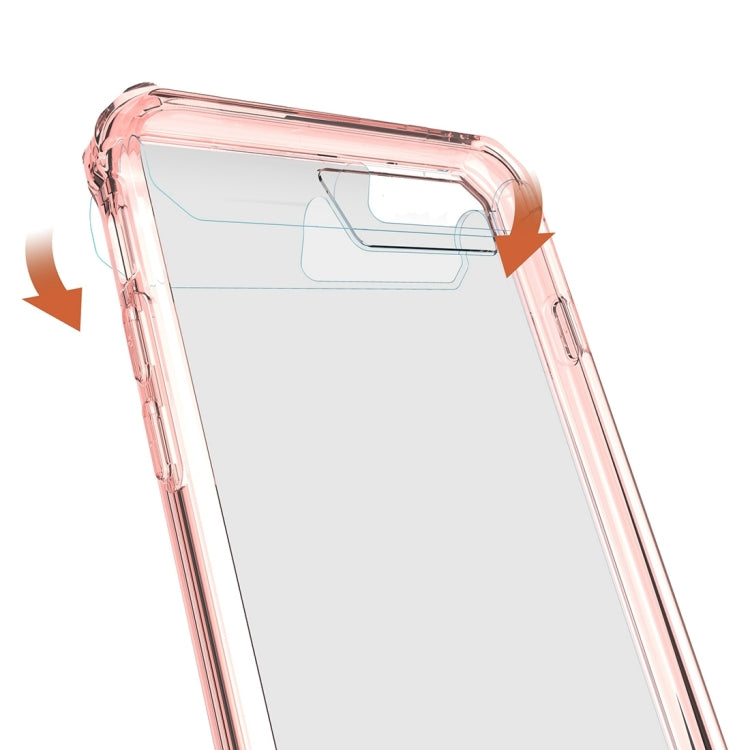 For iPhone 8 Plus & 7 Plus   Shockproof Acrylic + TPU Transparent Armor Protective Case