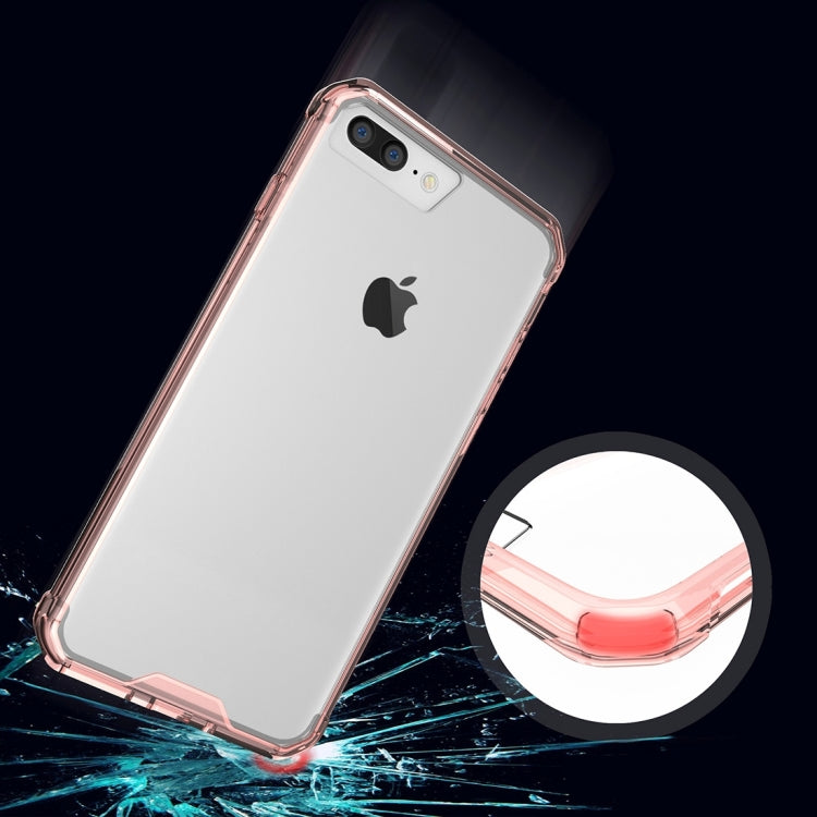 For iPhone 8 Plus & 7 Plus   Shockproof Acrylic + TPU Transparent Armor Protective Case