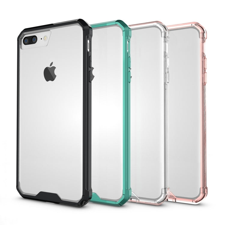 For iPhone 8 Plus & 7 Plus   Shockproof Acrylic + TPU Transparent Armor Protective Case