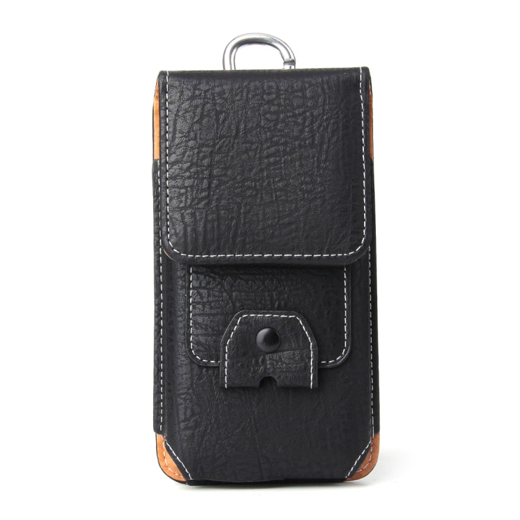 For iPhone 8 Plus & 7 Plus   & 6s Plus & 6 Plus Vertical Flip Retro Elephant Texture Leather Case / Waist Bag with Card Slots & Back Splint & Buckle & Earphone Hole