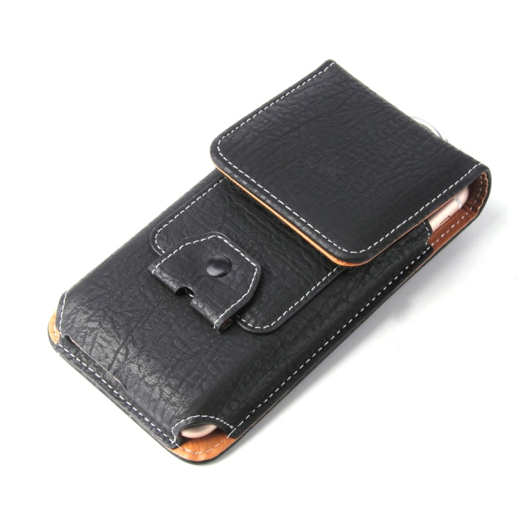 For iPhone 8 Plus & 7 Plus   & 6s Plus & 6 Plus Vertical Flip Retro Elephant Texture Leather Case / Waist Bag with Card Slots & Back Splint & Buckle & Earphone Hole