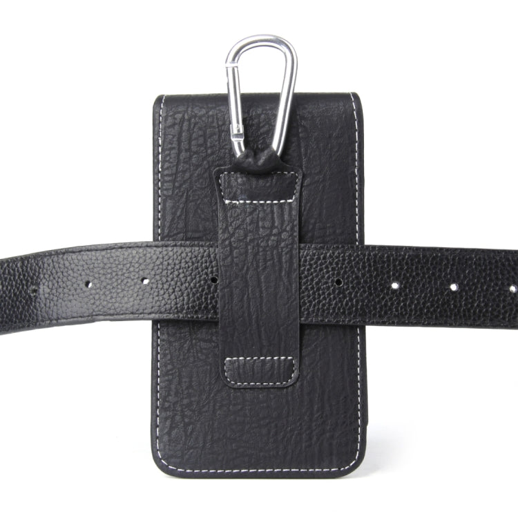 For iPhone 8 Plus & 7 Plus   & 6s Plus & 6 Plus Vertical Flip Retro Elephant Texture Leather Case / Waist Bag with Card Slots & Back Splint & Buckle & Earphone Hole
