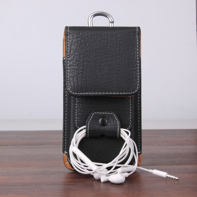 For iPhone 8 Plus & 7 Plus   & 6s Plus & 6 Plus Vertical Flip Retro Elephant Texture Leather Case / Waist Bag with Card Slots & Back Splint & Buckle & Earphone Hole