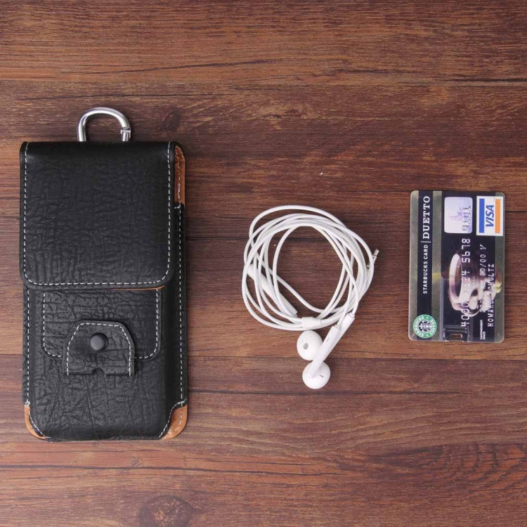For iPhone 8 Plus & 7 Plus   & 6s Plus & 6 Plus Vertical Flip Retro Elephant Texture Leather Case / Waist Bag with Card Slots & Back Splint & Buckle & Earphone Hole