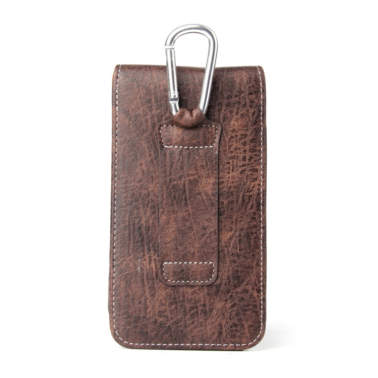 For iPhone 8 Plus & 7 Plus   & 6s Plus & 6 Plus Vertical Flip Retro Elephant Texture Leather Case / Waist Bag with Card Slots & Back Splint & Buckle & Earphone Hole