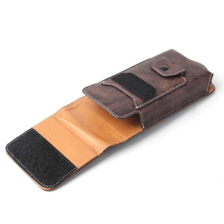 For iPhone 8 Plus & 7 Plus   & 6s Plus & 6 Plus Vertical Flip Retro Elephant Texture Leather Case / Waist Bag with Card Slots & Back Splint & Buckle & Earphone Hole