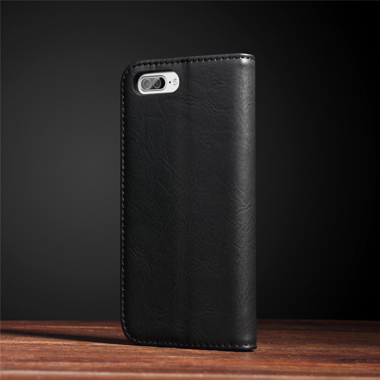 For iPhone 8 Plus & 7 Plus   Bronze Texture Casual Style Horizontal Flip Leather Case with Holder & Card Slots