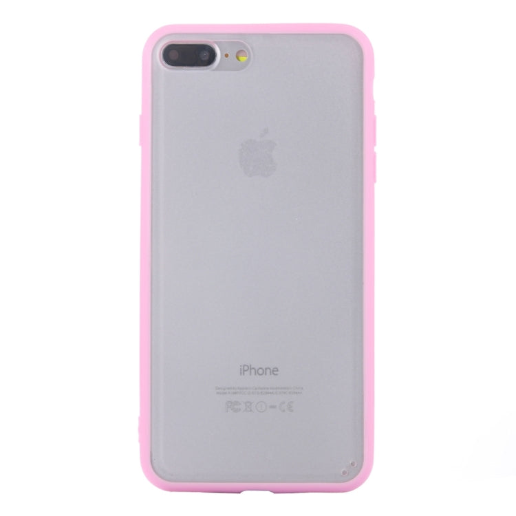 For iPhone 8 Plus & 7 Plus   TPU + PC Frosted Transparent Protective Case