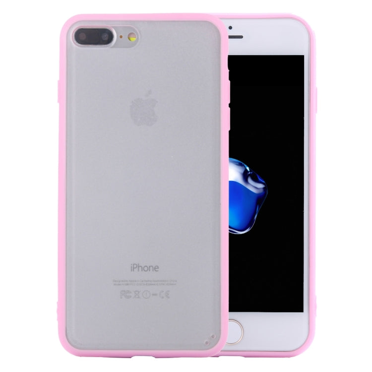 For iPhone 8 Plus & 7 Plus   TPU + PC Frosted Transparent Protective Case