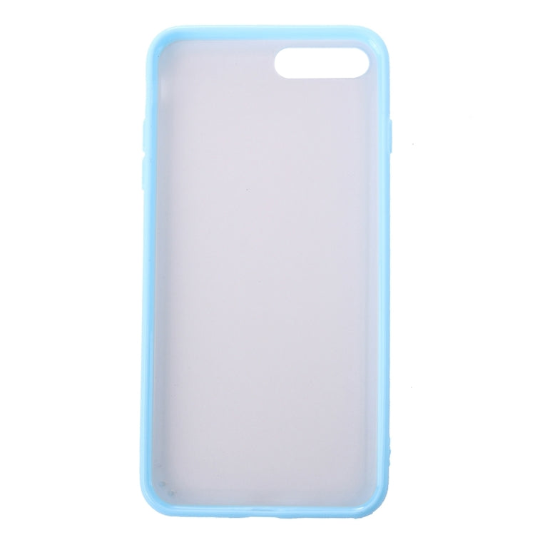 For iPhone 8 Plus & 7 Plus   TPU + PC Frosted Transparent Protective Case