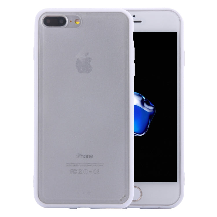 For iPhone 8 Plus & 7 Plus   TPU + PC Frosted Transparent Protective Case