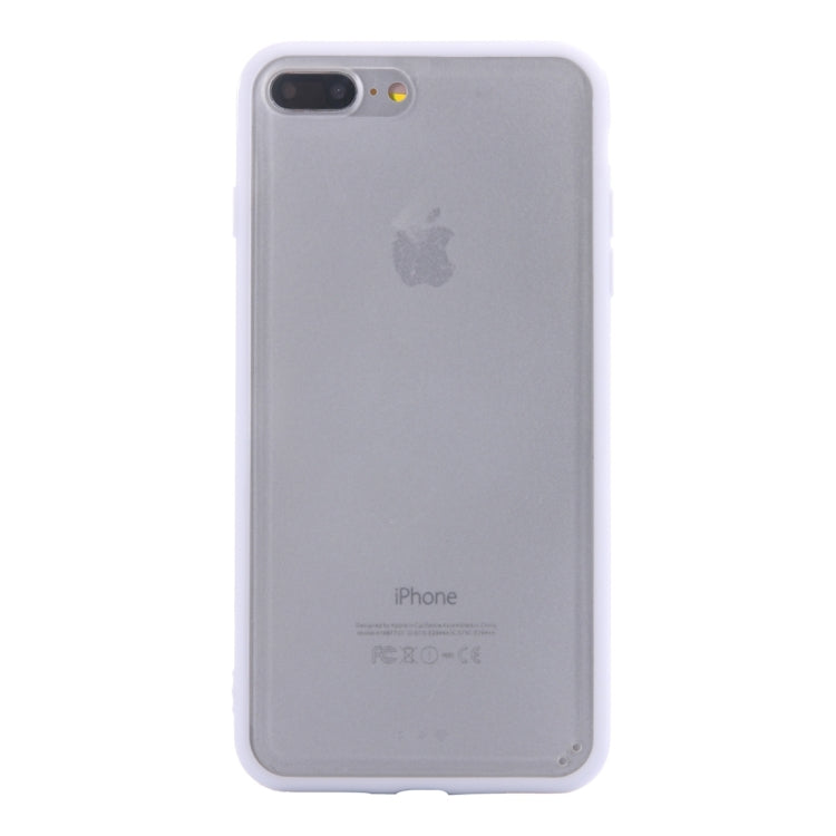 For iPhone 8 Plus & 7 Plus   TPU + PC Frosted Transparent Protective Case