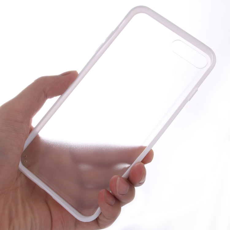 For iPhone 8 Plus & 7 Plus   TPU + PC Frosted Transparent Protective Case