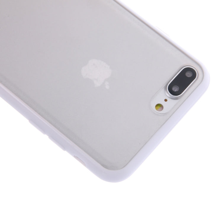 For iPhone 8 Plus & 7 Plus   TPU + PC Frosted Transparent Protective Case