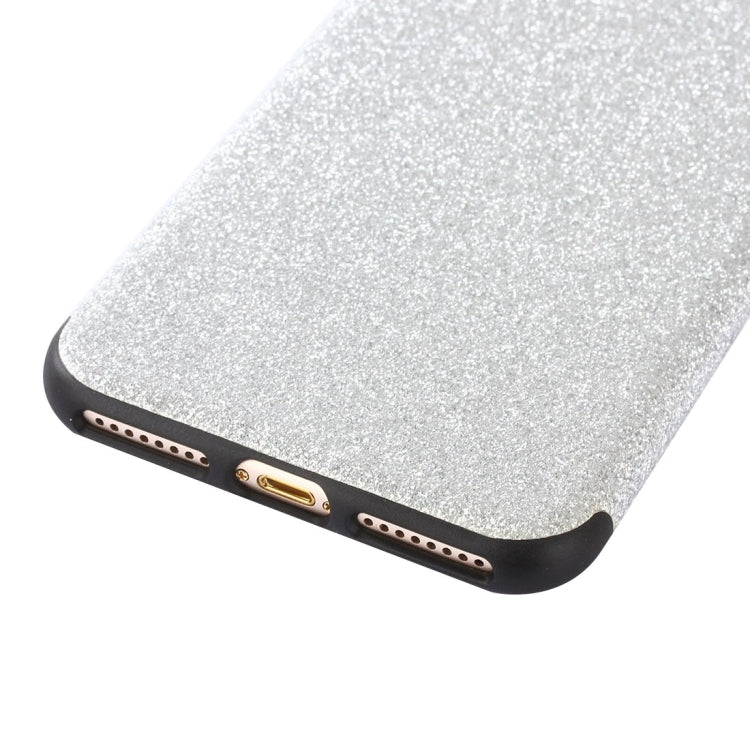 For iPhone 8 Plus & 7 Plus   Glitter Powder PU Paste Skin Soft TPU Protective Case