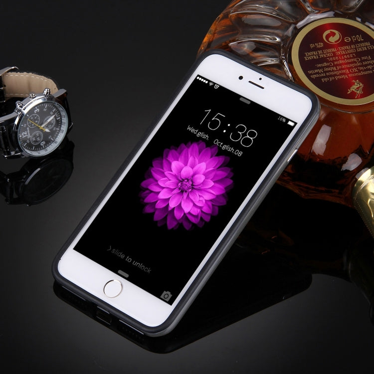 For iPhone 8 Plus & 7 Plus   Silicone + Metal Aluminum Bumper Frame