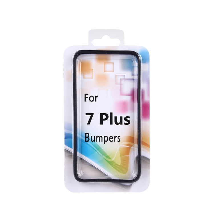 For iPhone 8 Plus & 7 Plus   Silicone + Metal Aluminum Bumper Frame