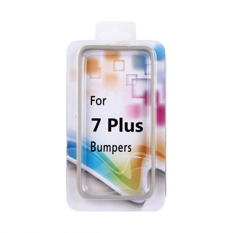 For iPhone 8 Plus & 7 Plus   Silicone + Metal Aluminum Bumper Frame