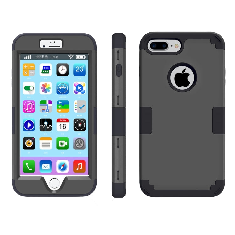 For iPhone 8 Plus & 7 Plus   Separable contrast color PC + Silicone Combination Case