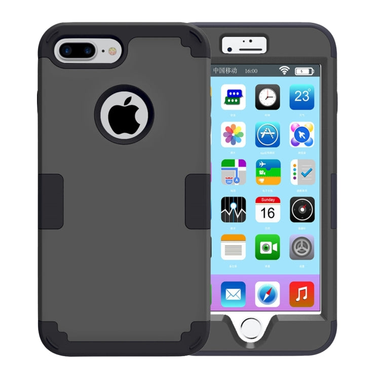 For iPhone 8 Plus & 7 Plus   Separable contrast color PC + Silicone Combination Case
