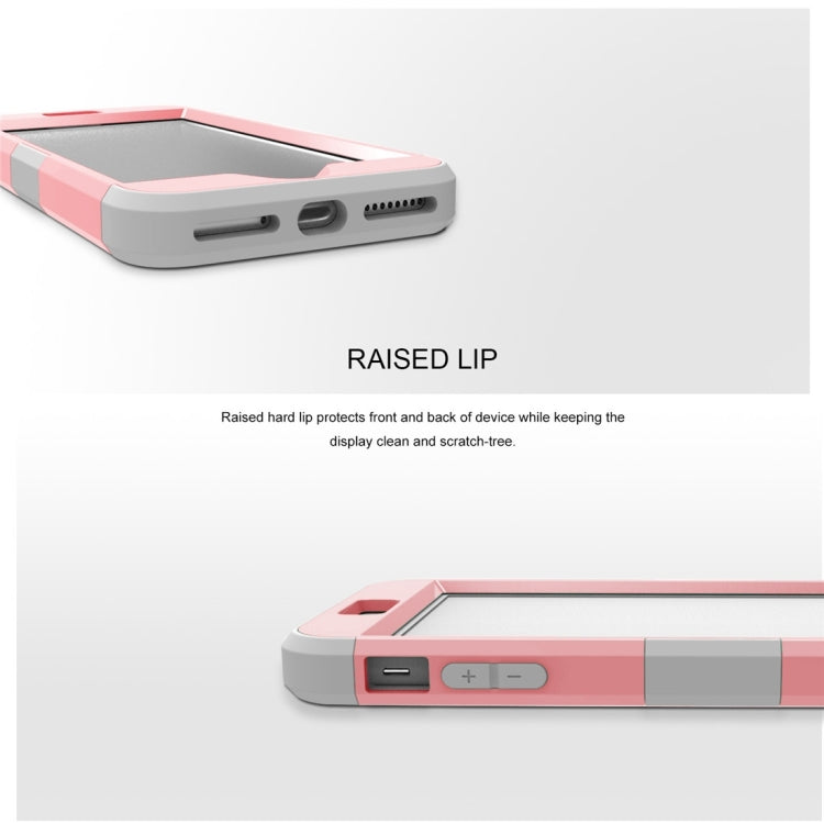 For iPhone 8 Plus & 7 Plus   Separable contrast color PC + Silicone Combination Case