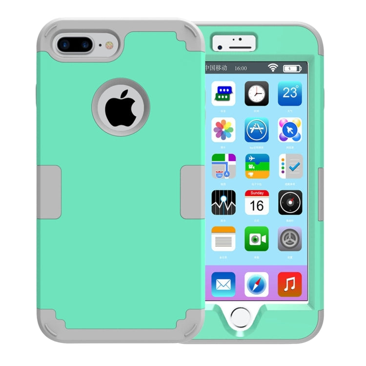 For iPhone 8 Plus & 7 Plus   Separable contrast color PC + Silicone Combination Case
